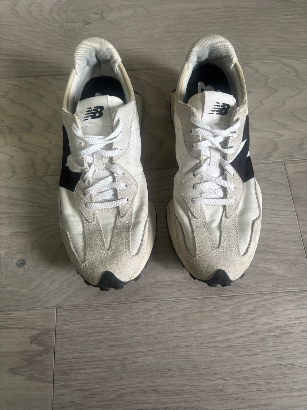 New Balance White and Black Women's Athletic Shoes